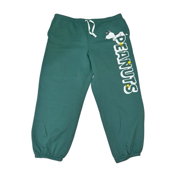 Peanuts Pants - Peanuts Women's Junior Size XXL / 19 Joggers Sweatpants Snoopy Woodstock